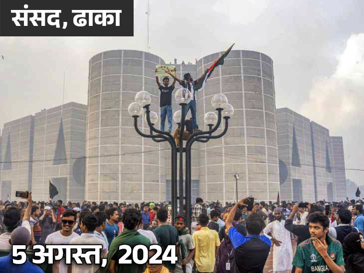 ढाका की दीवारों पर लिखा- किलर हसीना:संसद से लूटा सामान लौटा रहे लोग, 560 मौतों के बाद बांग्लादेश में क्या बदला Today World News